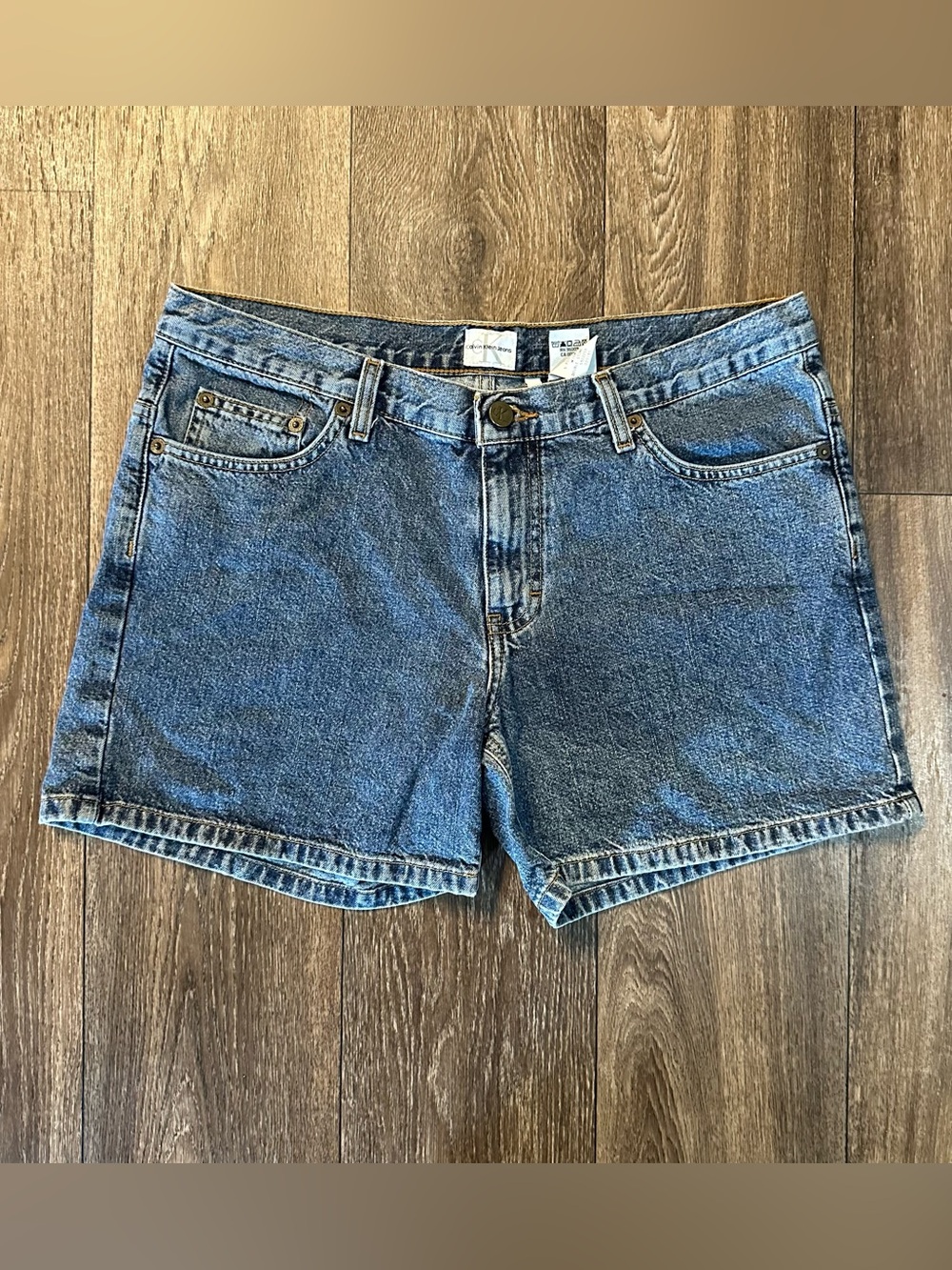 Calvin Klein 90s denim shorts Mom jeans jorts Sz 11 vintage